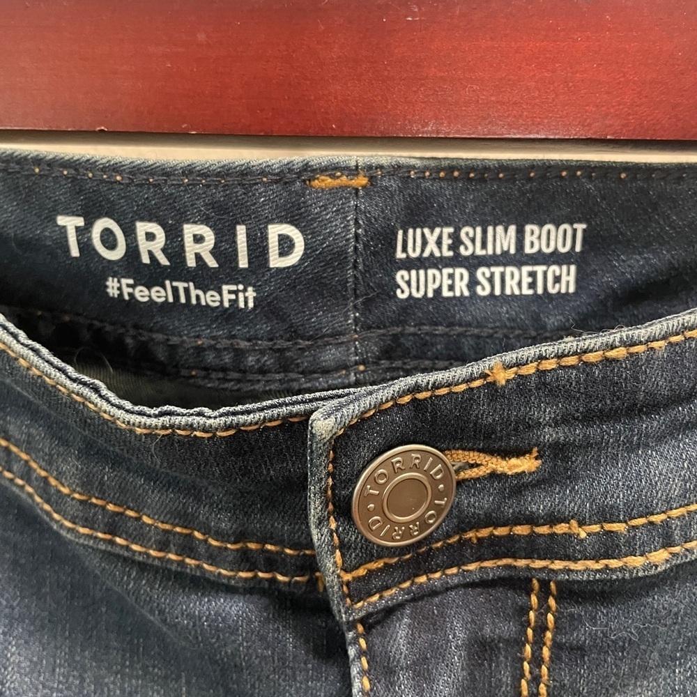 Like New Torrid Luxe Slim Boot Super Stretch Jeans - Picture 11 of 15